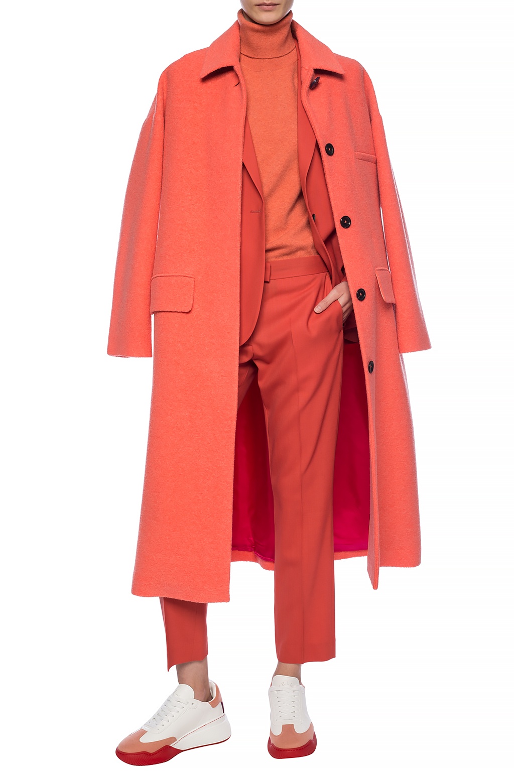 Orange Single-vented coat PS Paul Smith - Vitkac Italy